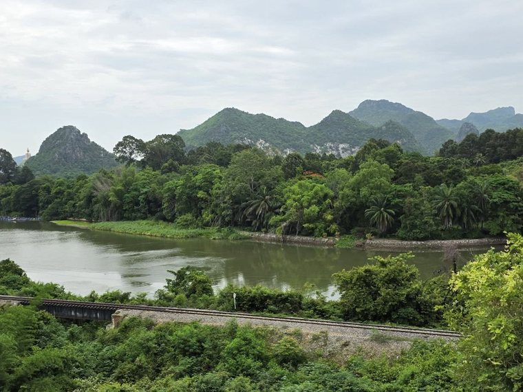 The river and mountains of Thailand