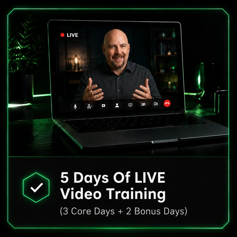 5 days of live video training